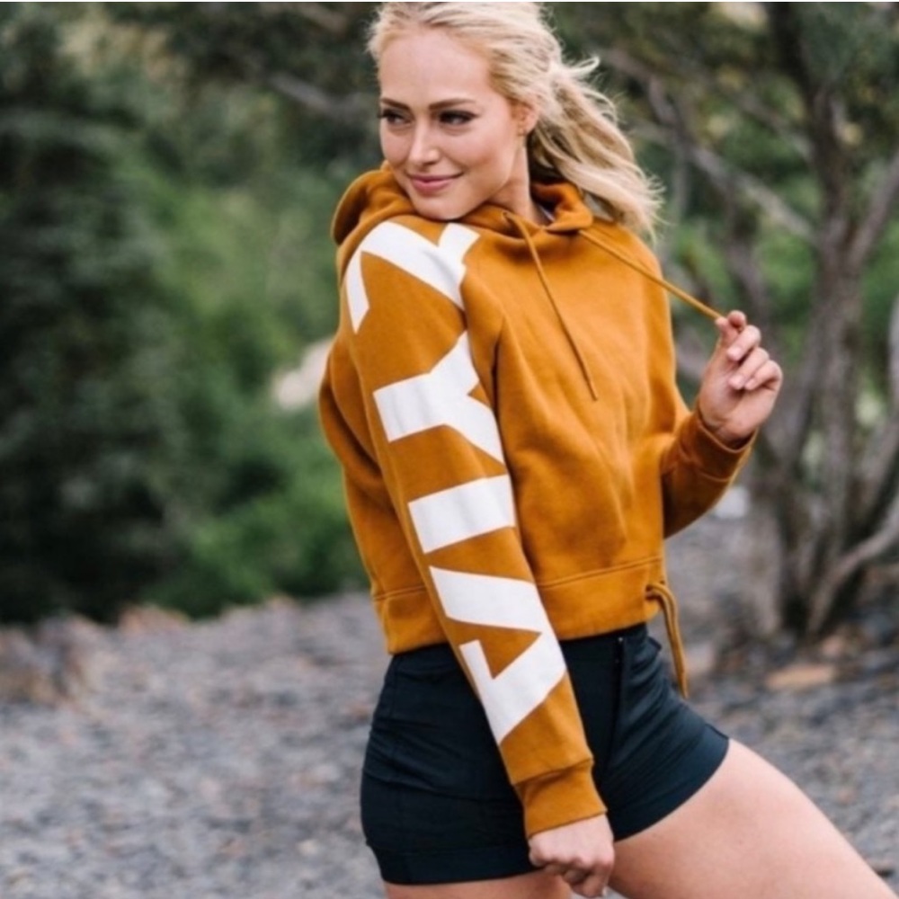 Camel ZYIA Sleeve Hoodie